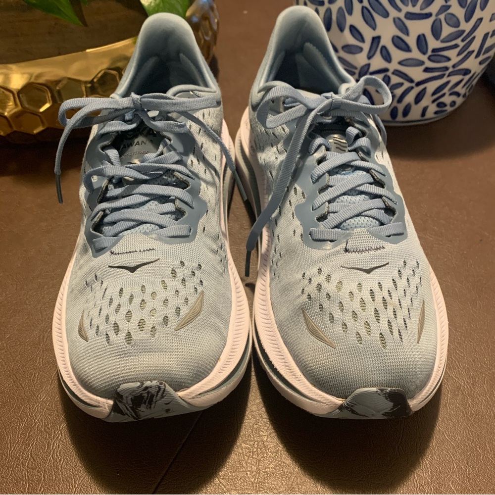 Hoka One One Light Blue Athletic Running Shoes
